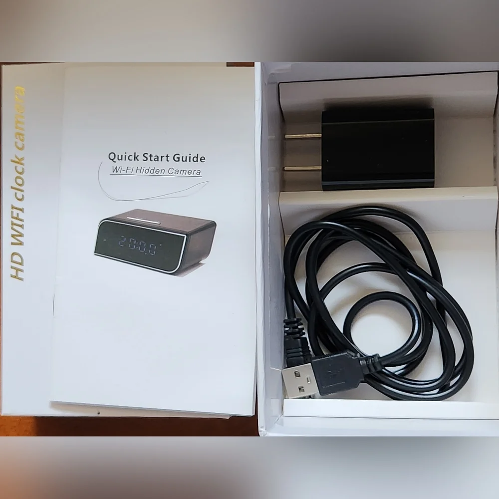 Enji Clock Radio With Spy Camera Wifi New